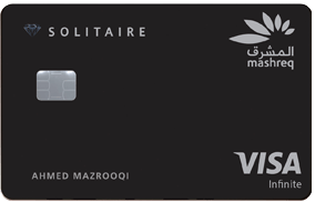 Mashreq solitaire credit card- Bankbychoice