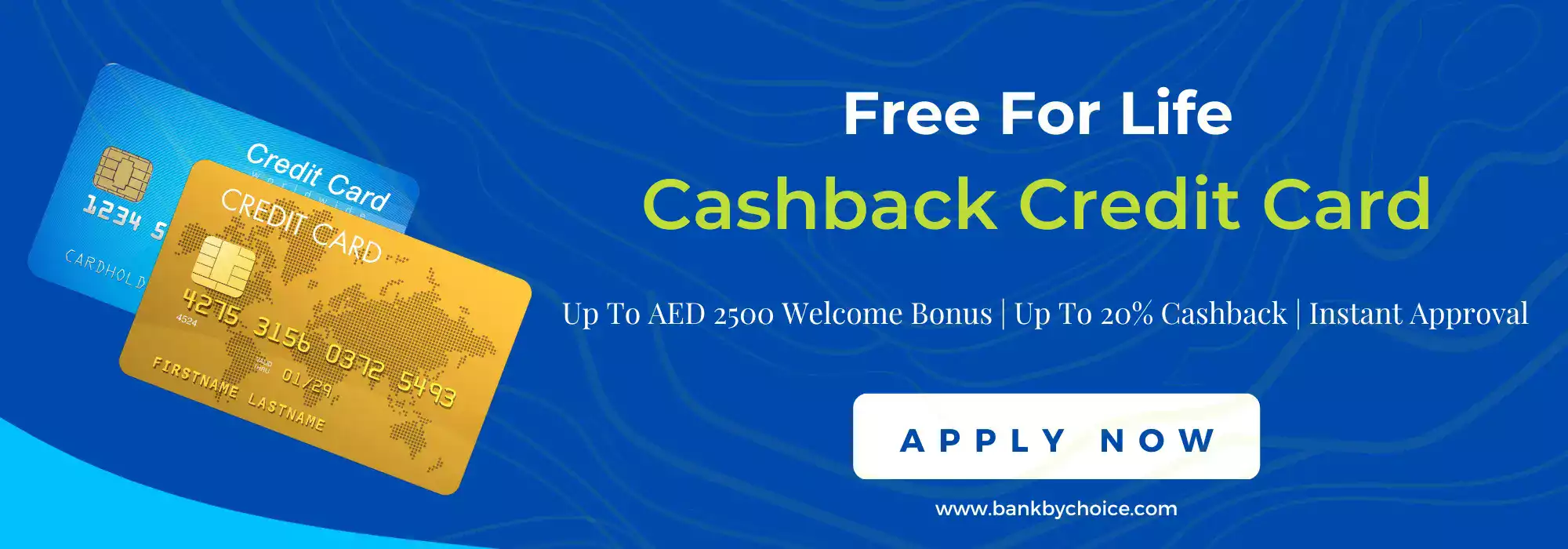 cashback credit cards in UAE- Bankbychoice